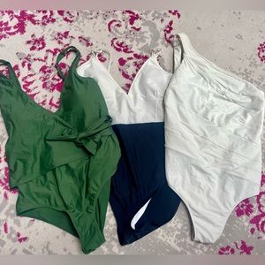 THREE Summersalt one piece swimsuits. You can purchase all three for $100.